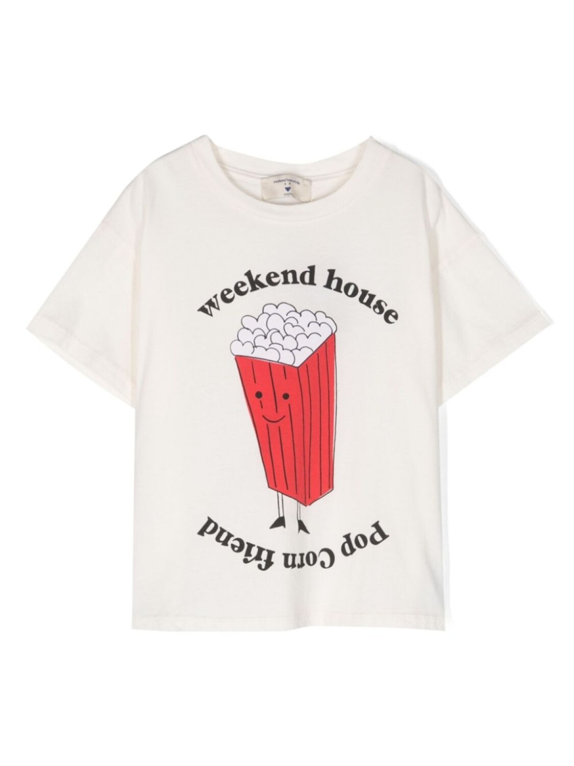 

Weekend House Kids. футболка Popcorn с логотипом, белый