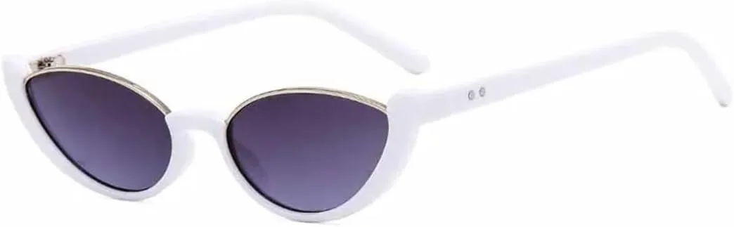 

Солнцезащитные очки с защитой UV400 | Градиентные линзы "кошачий глаз" | Для женщин и мужчин | Для занятий спортом на открытом воздухе и вождения DSVIGF, White Gray