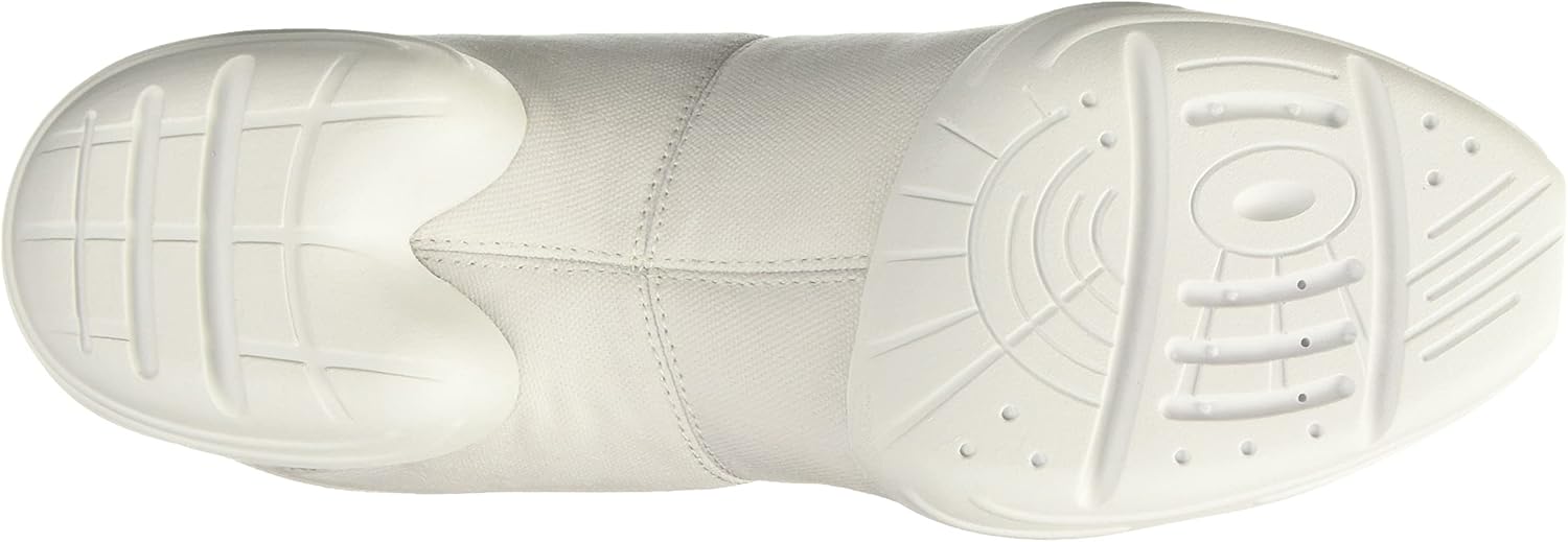 Кроссовки для танцев Capezio Little Kid/Big Kid DS03 из канваса, белый — фото 4
