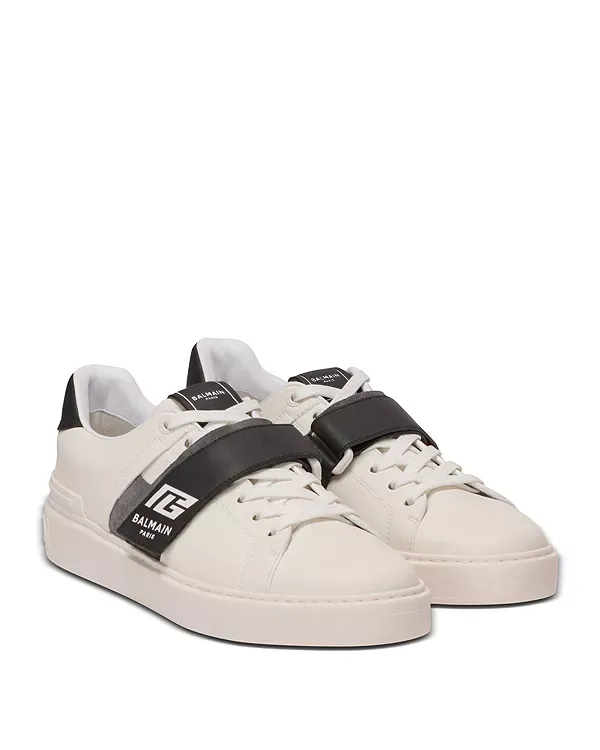 Кроссовки B-Court с язычком из поликарбоната Balmain, White
