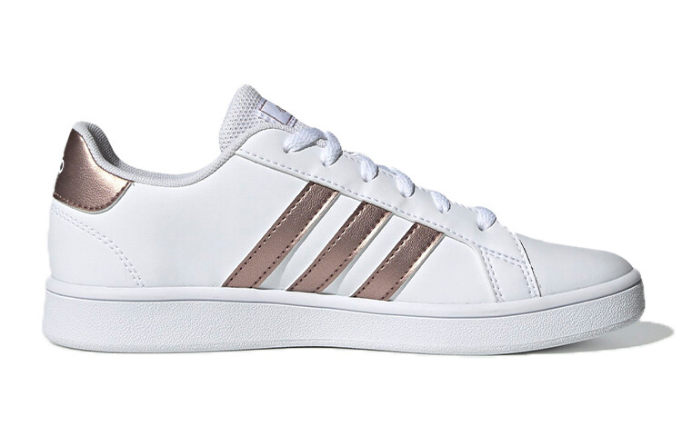 GRAND COURT Kids Скейтбординг Кроссовки Детские низкие белые/коричневые Adidas Neo — фото 2