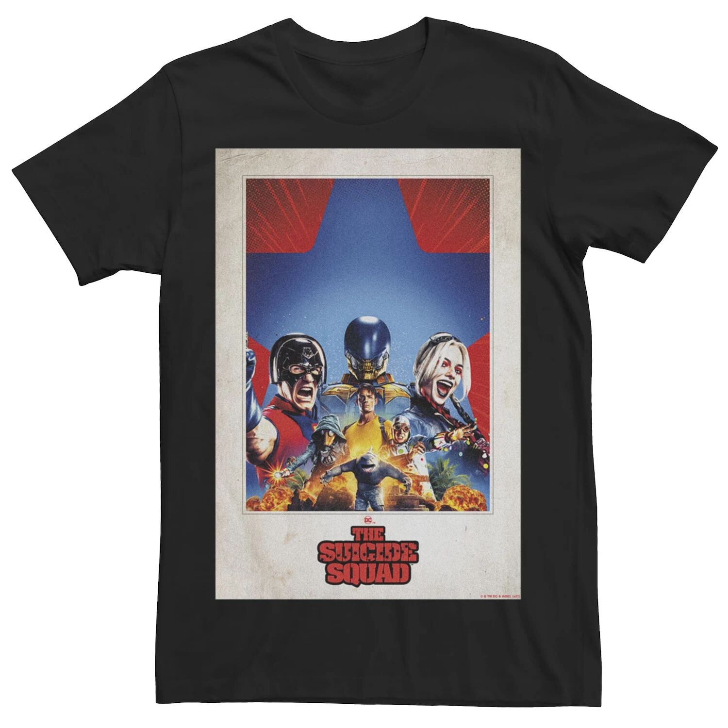 

Мужская футболка с постером группы Suicide Squad Polaroid Licensed Character