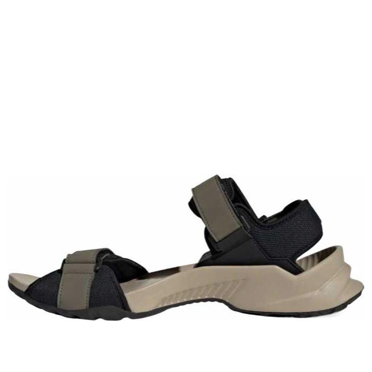 

Сандалии adidas Terrex Hydroterra Sandals 'Olive Strata Core Black Wonder Beige', коричневый