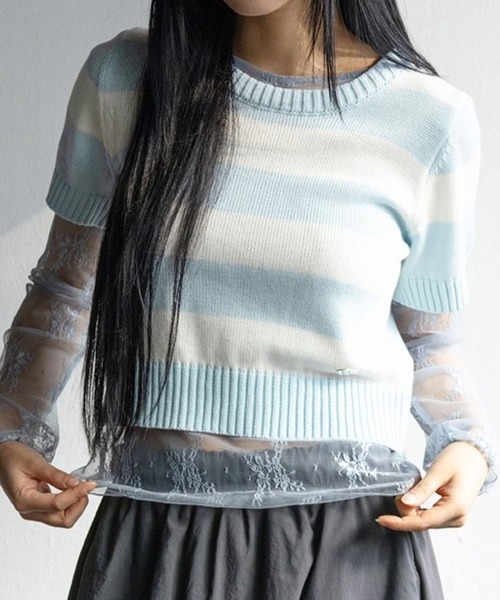 

3.3 Field Trip Футболка, крой оверсайз, бренд Field Trip, цвет светло-голубой