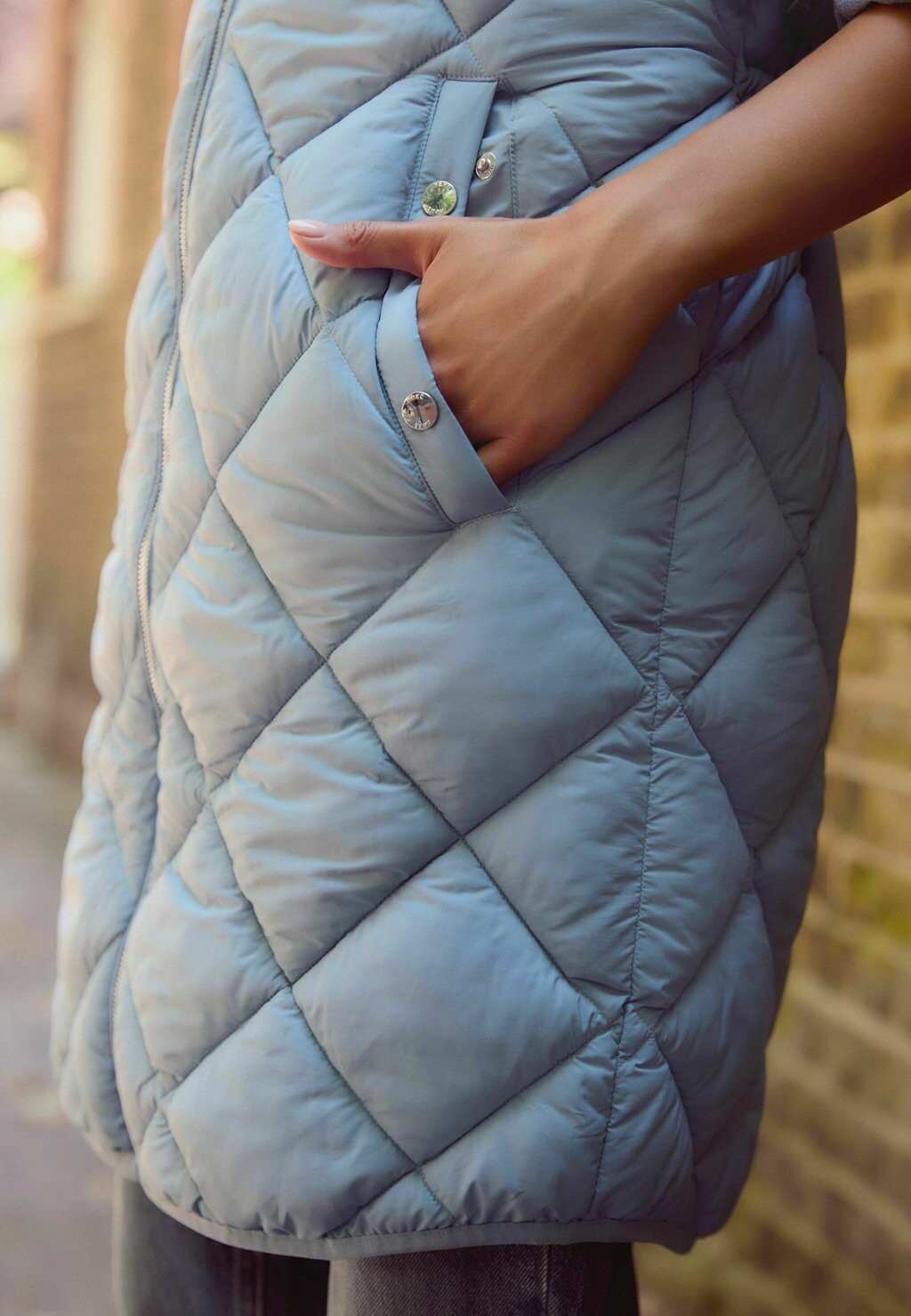 

Жилет QUILTED REGULAR FIT Next, синий