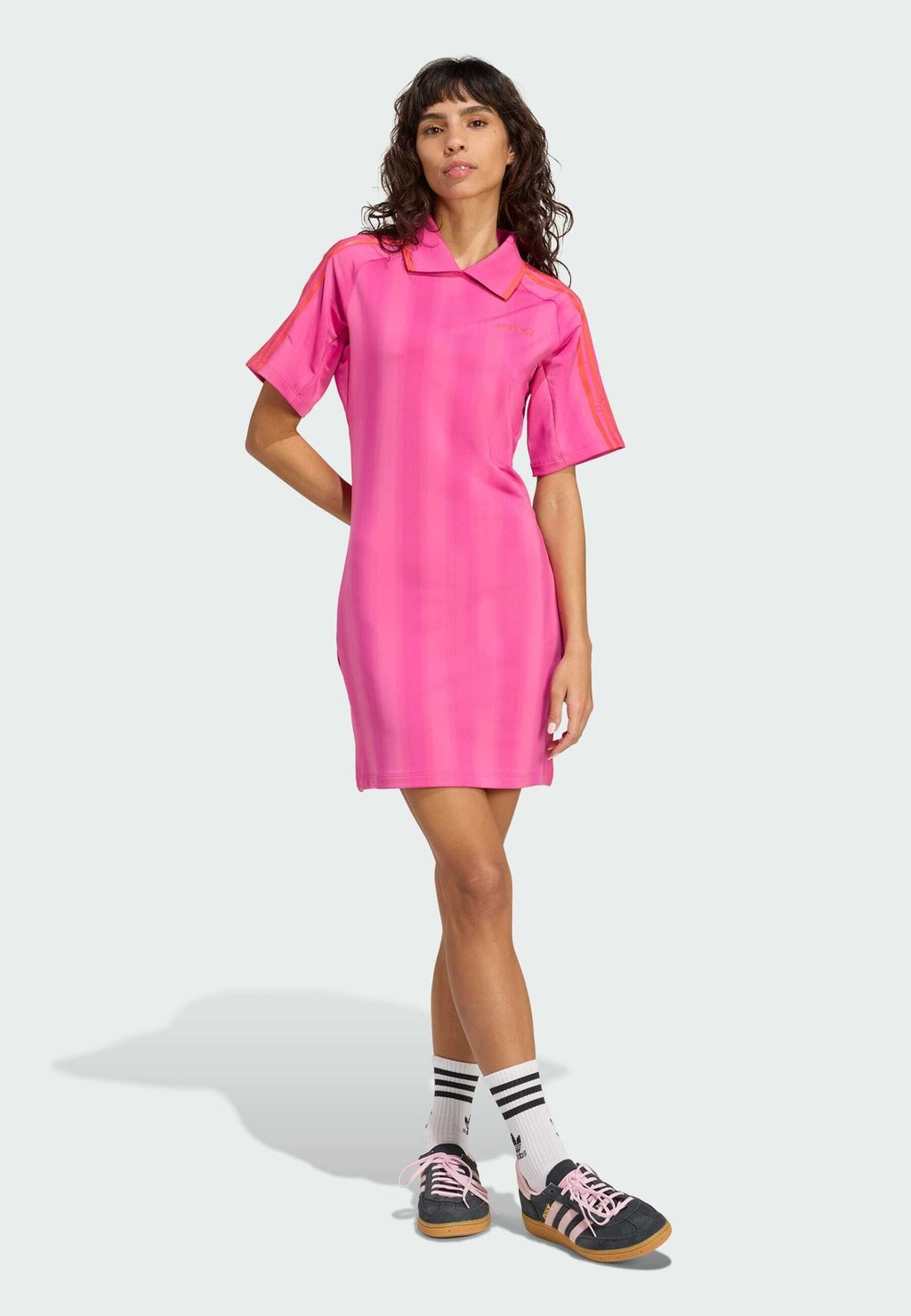 

Платье из джерси FOOTIE Adidas Originals, розовый