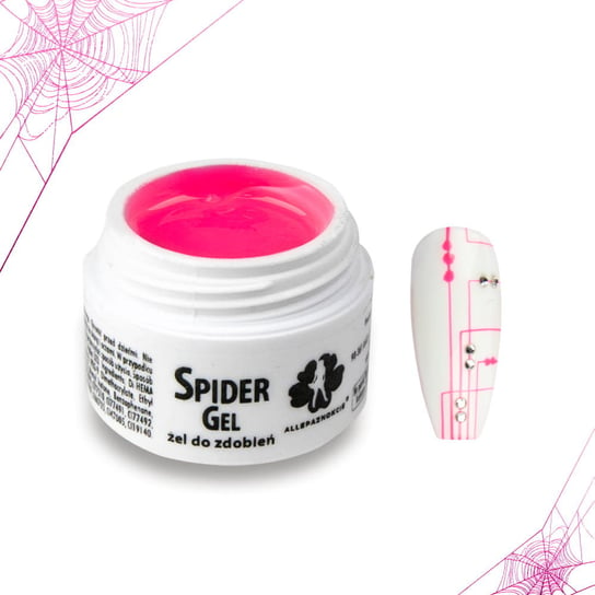 

Точный, как паук, УФ-гель для украшений - розовый цвет 3мл SPIDER GEL PINK Allepaznokcie -