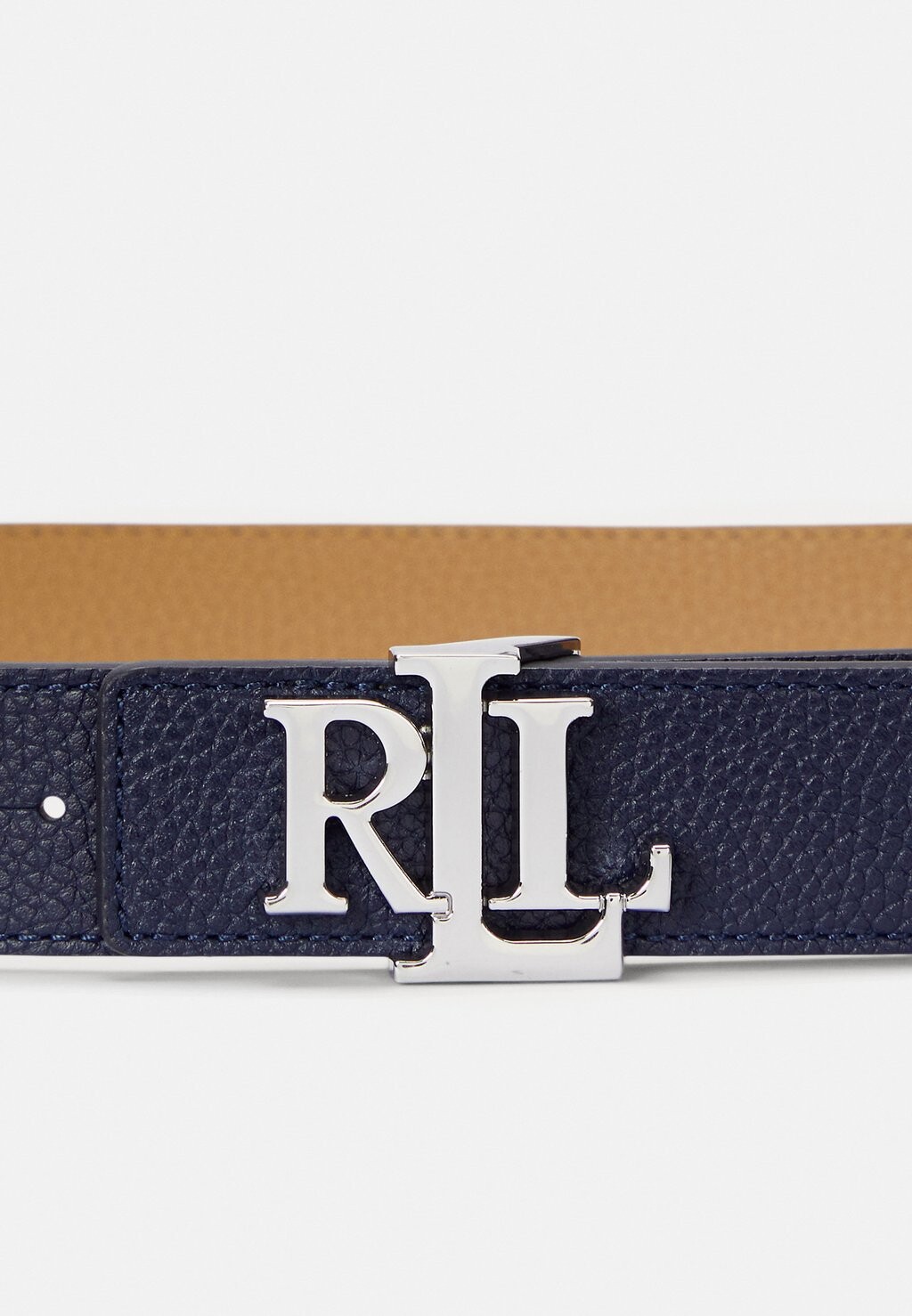 

Пояс LOGO REVERSIBLE PEBBLED LEATHER BELT Ralph Lauren, темно-синий