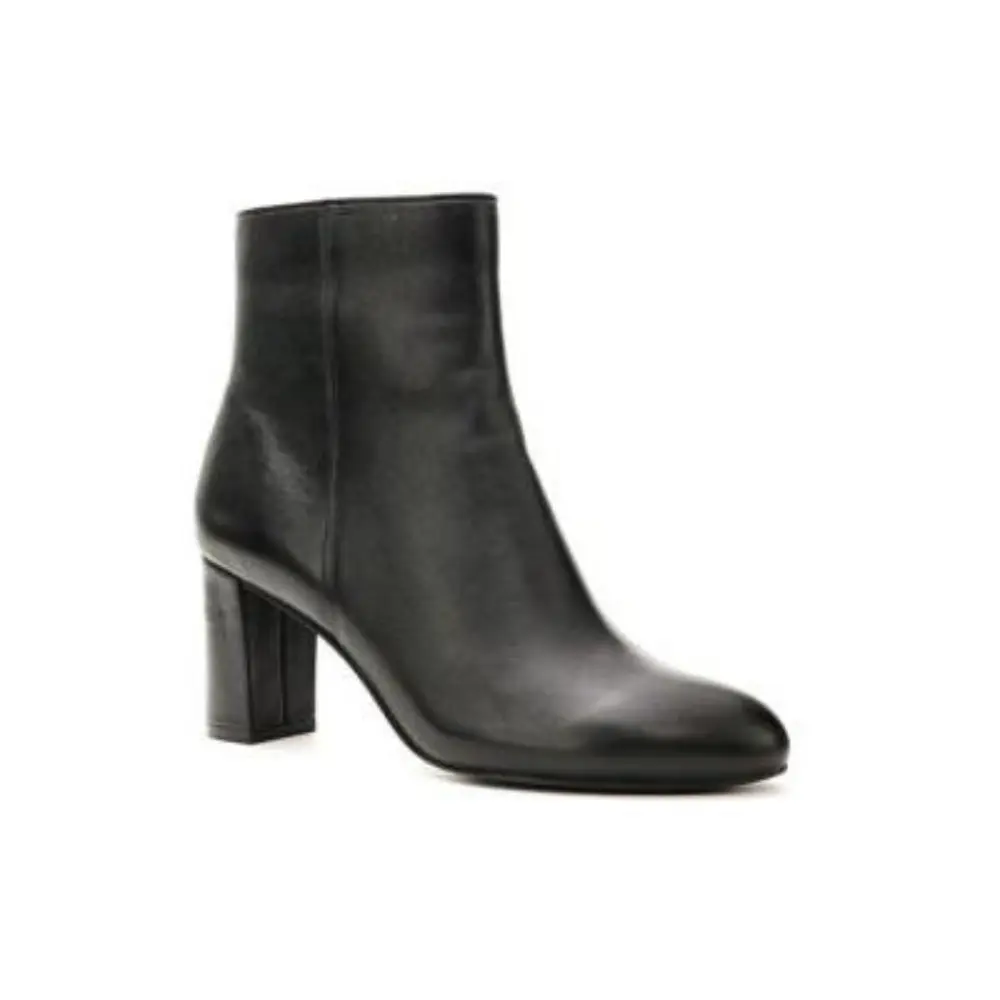 Женские мюли David Tate Alison Boot из черной кожи с миндалевидным мысом и квадратным каблуком