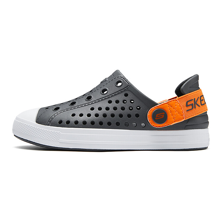 

Детские сандалии Foamies Kids Black Skechers, серый/оранжевый