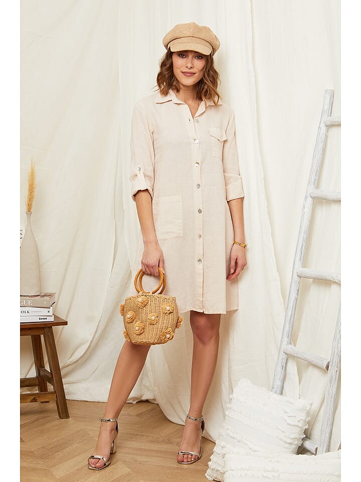 

Короткое платье Rodier Lin Leinen, цвет rosé