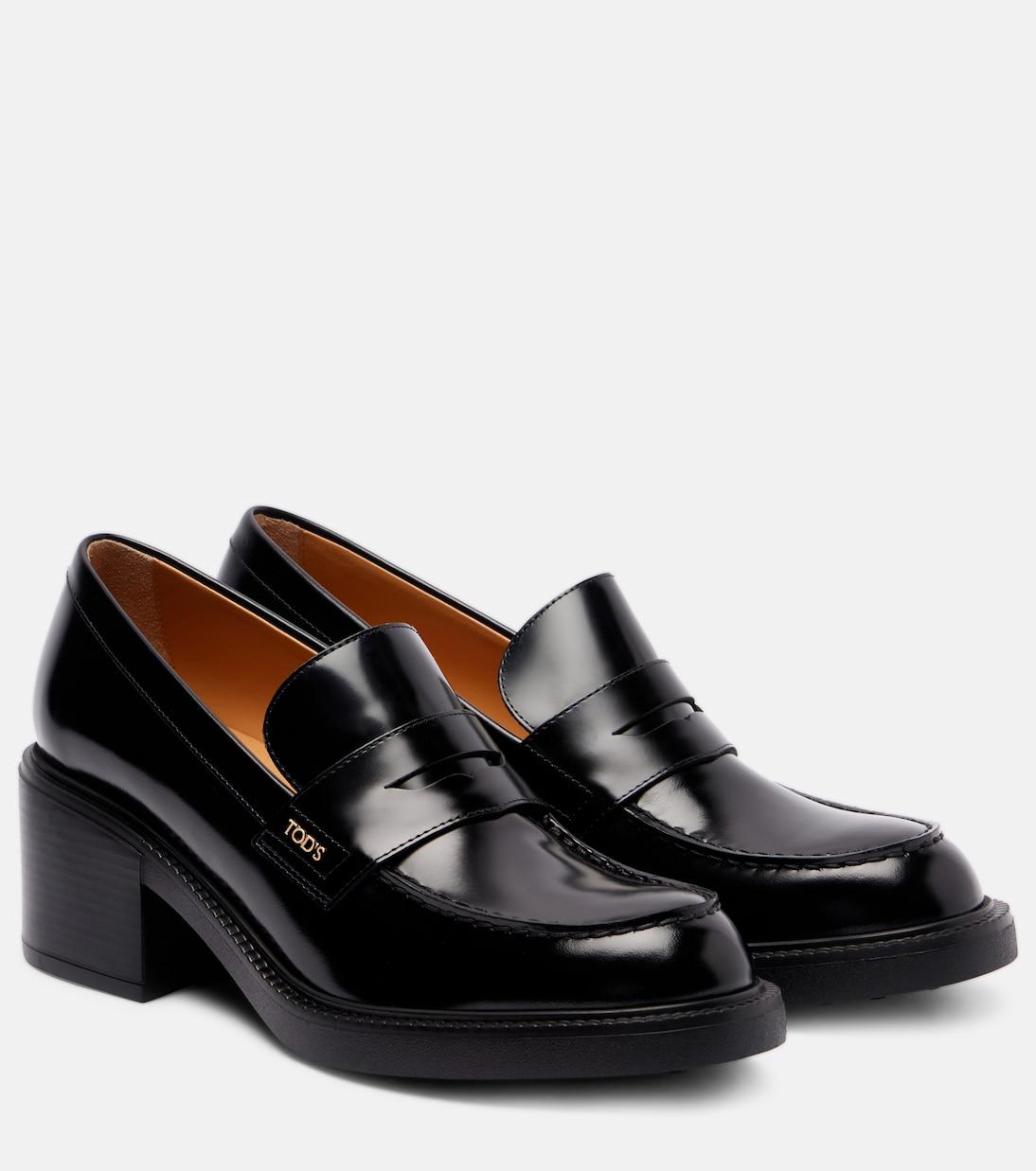 Кожаные туфли-лоферы Tod's, Nero