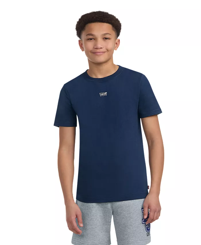 

Футболка с силуэтом летучей мыши для мальчиков Big Boys Outline Batwing Levi's, синий