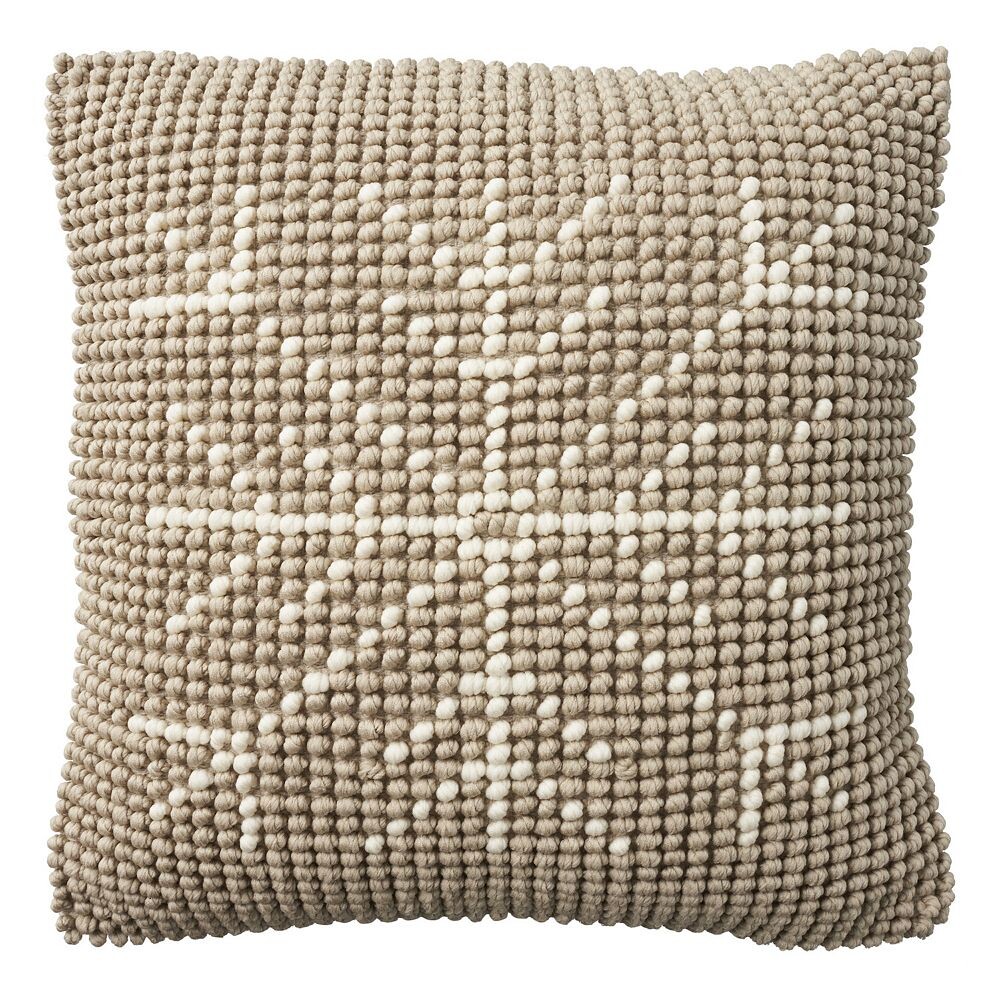

Подушка Mina Victory Holiday Loop Snowflake, цвет Beige Khaki