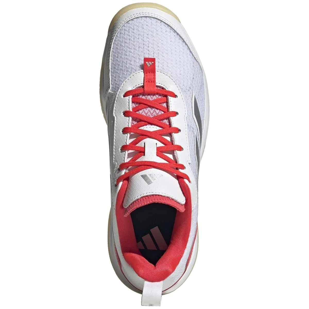 Женские теннисные кроссовки AVAFLASH Adidas, белый/красный — фото 4