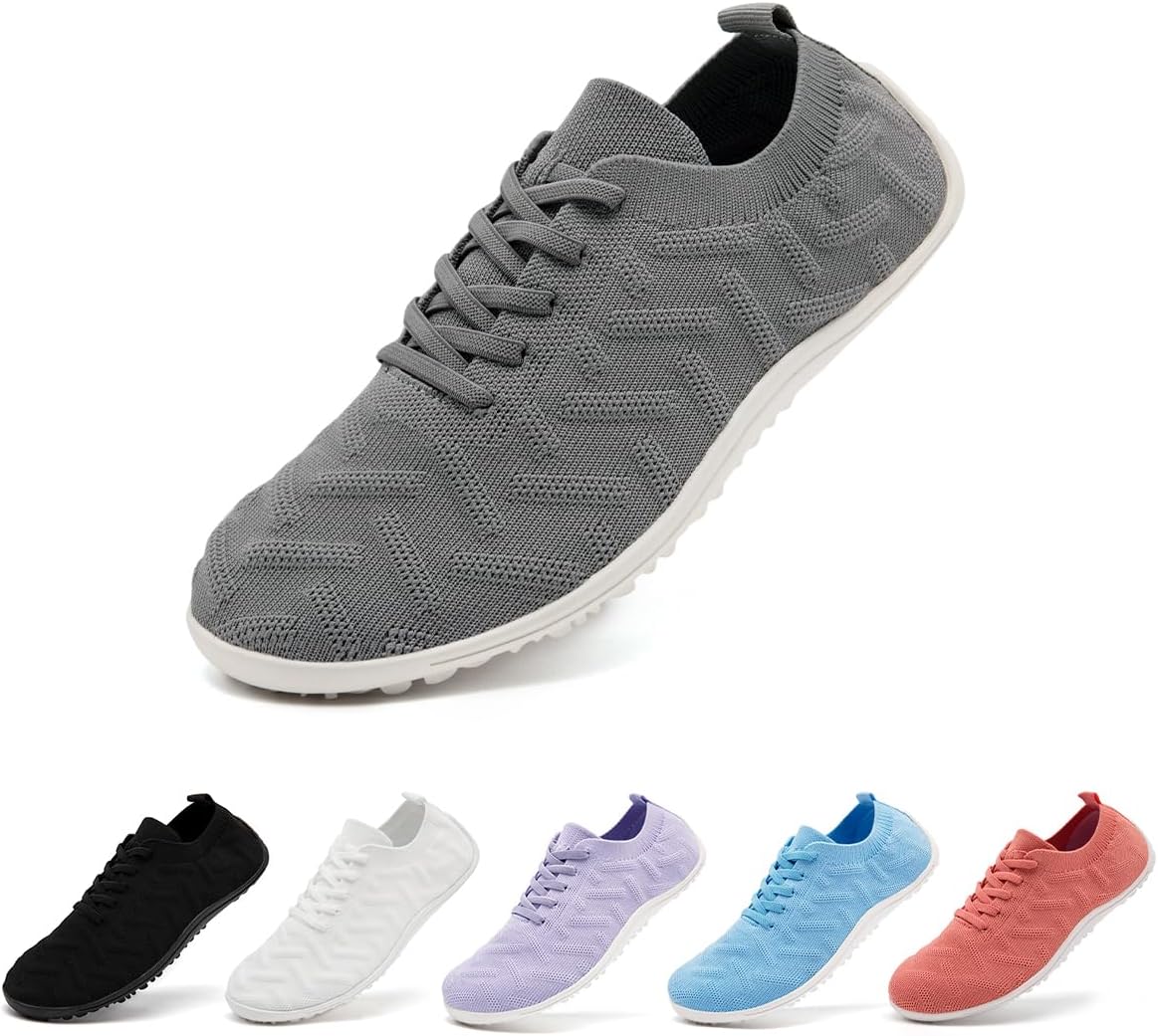 

Женские и мужские кроссовки для ходьбы и тенниса, без шнурков, для бега, с противоскользящей подошвой, повседневные, для тренировок, спортивные, для фитнеса, модные, легкие, удобные и дышащие Gdebyz, светло-серый