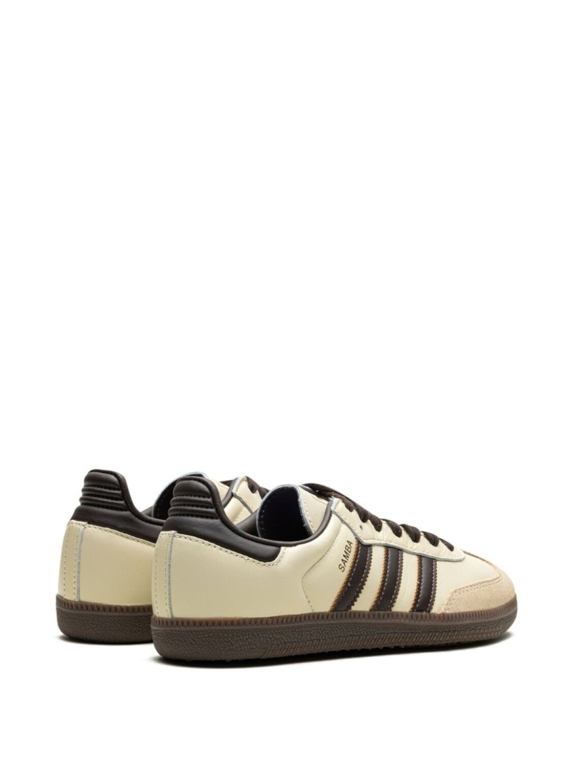 Кроссовки Adidas Samba OG "Cream White/Dark Brown", нейтральный цвет — фото 3