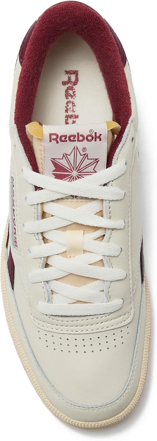 Кроссовки Reebok Club C Revenge Vintage, белый/бордовый — фото 4