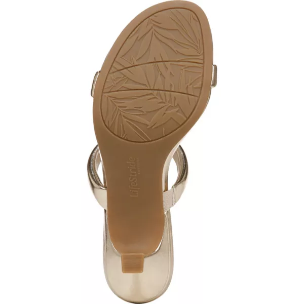 Женские босоножки Nalani на ремешках Lifestride, цвет gold faux leather — фото 4