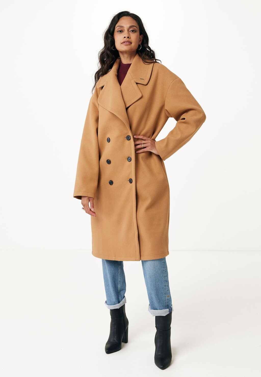 

Пальто классическое Big Lapel Collar Mexx, цвет camel