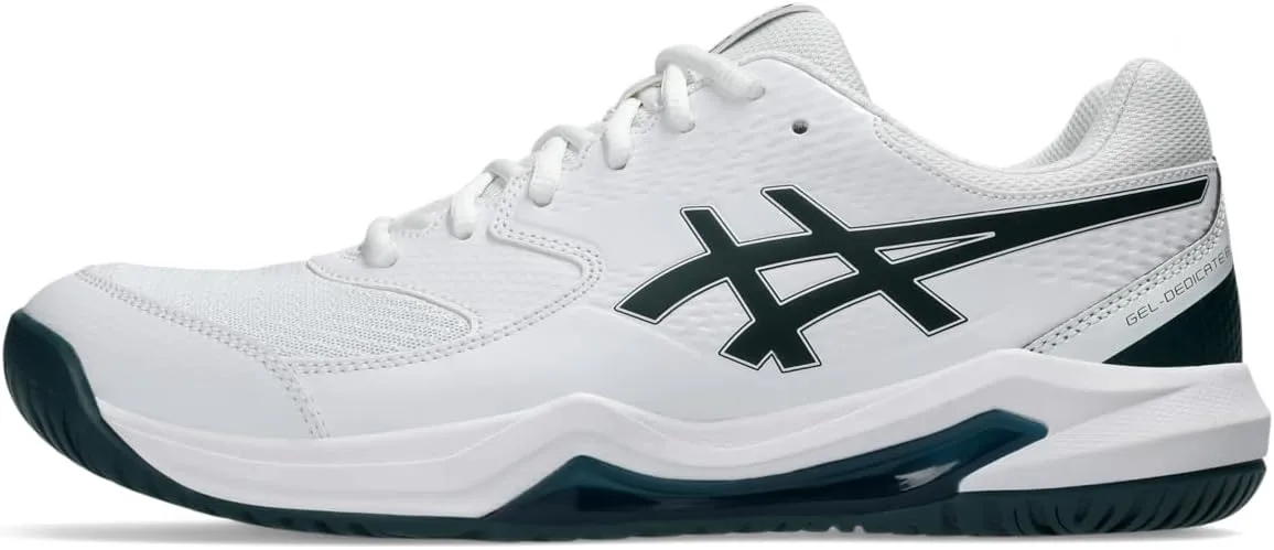 Мужские кроссовки для падела ASICS Gel-Dedicate 8, белый/зеленый