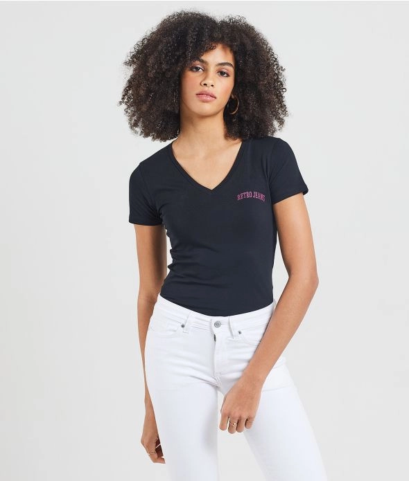 

Футболка Flora Retro Jeans, черный
