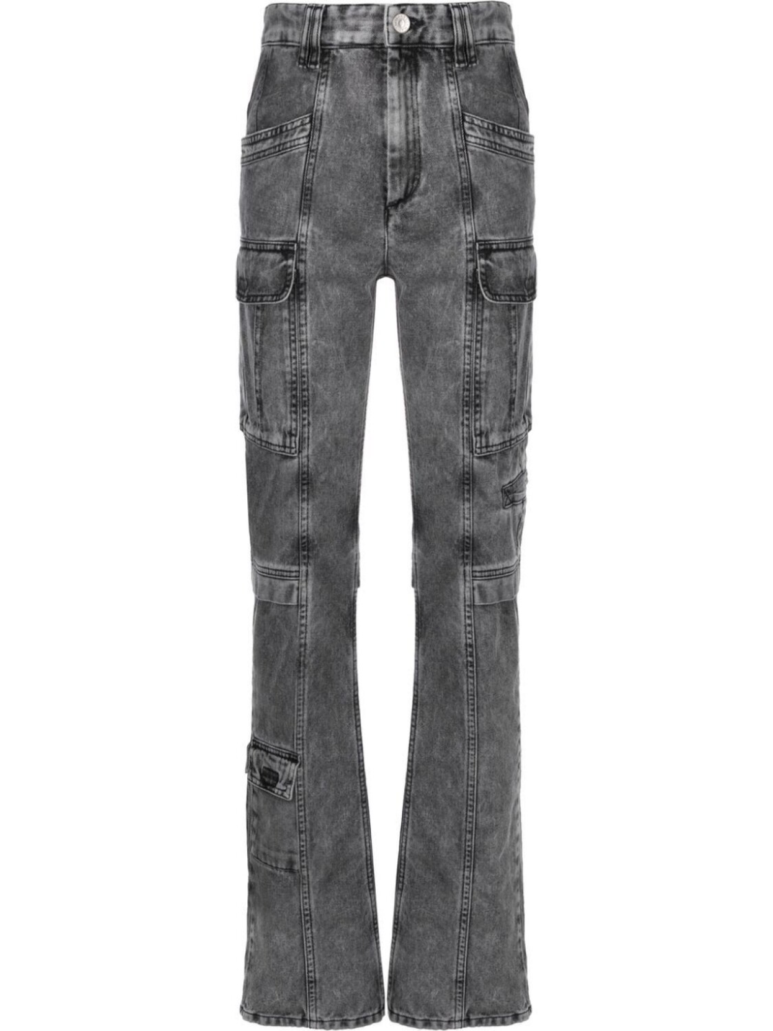 Прямые джинсы Vokayo ISABEL MARANT, серый