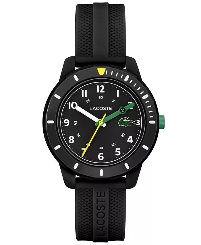 

Часы Mini Tennis, черный силиконовый ремешок, 34 мм Lacoste, черный