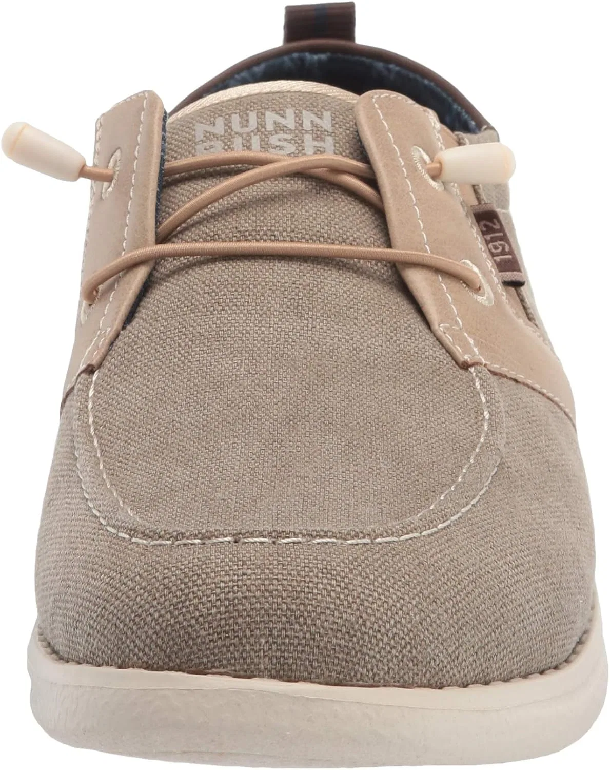 Мужские лоферы Nunn Bush Brewski Moc Toe Slip-On из парусиновой вязки с эластичным шнурком, 2-Stone — фото 2