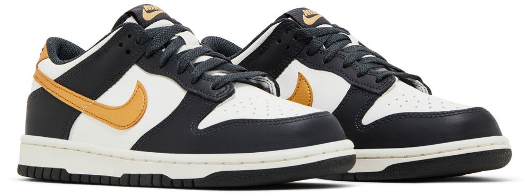 Женские кроссовки Nike Dunk Low Summit White Metallic Gold — фото 4
