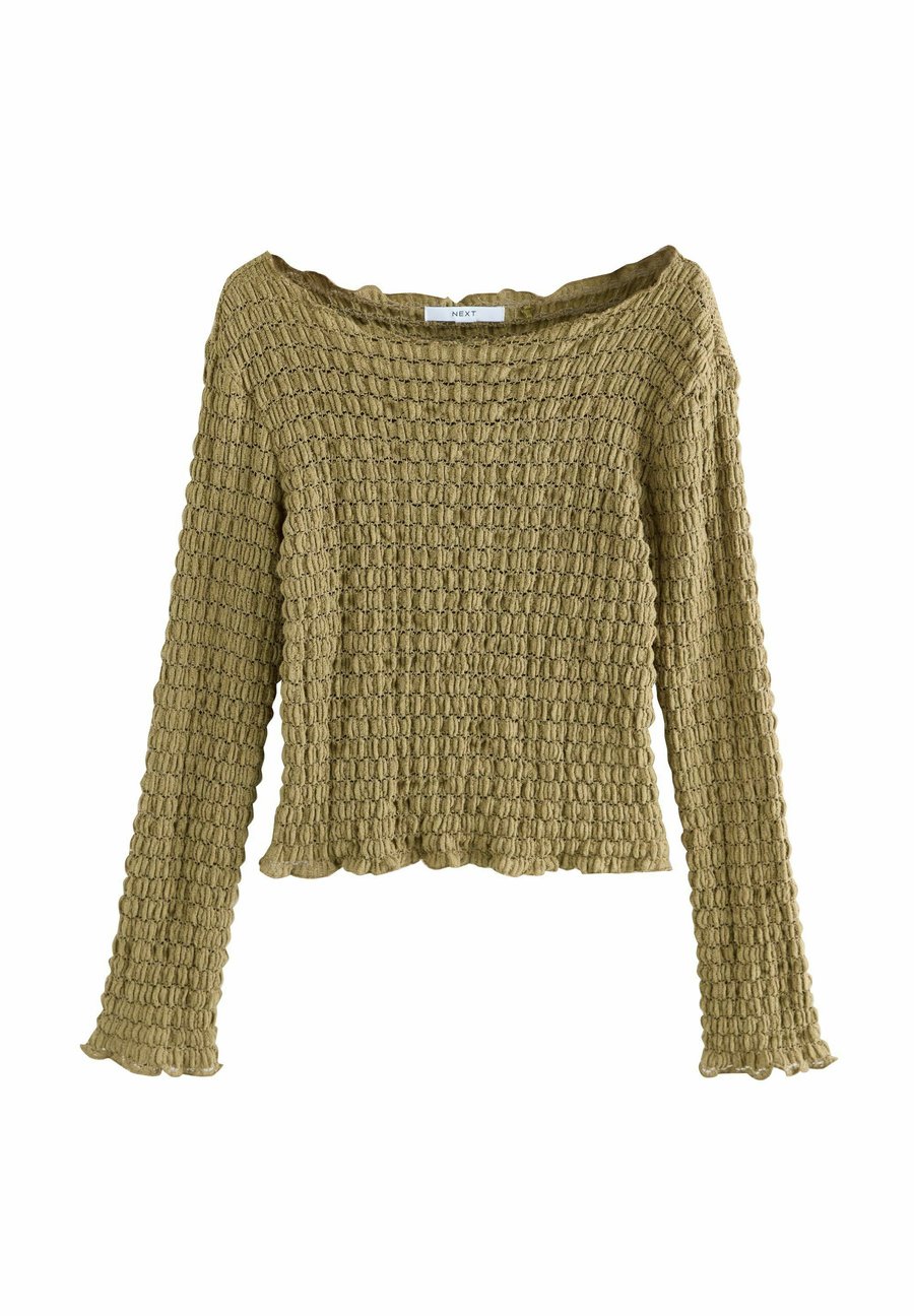 

Топ Next Long sleeved top, Khaki/Green/Green