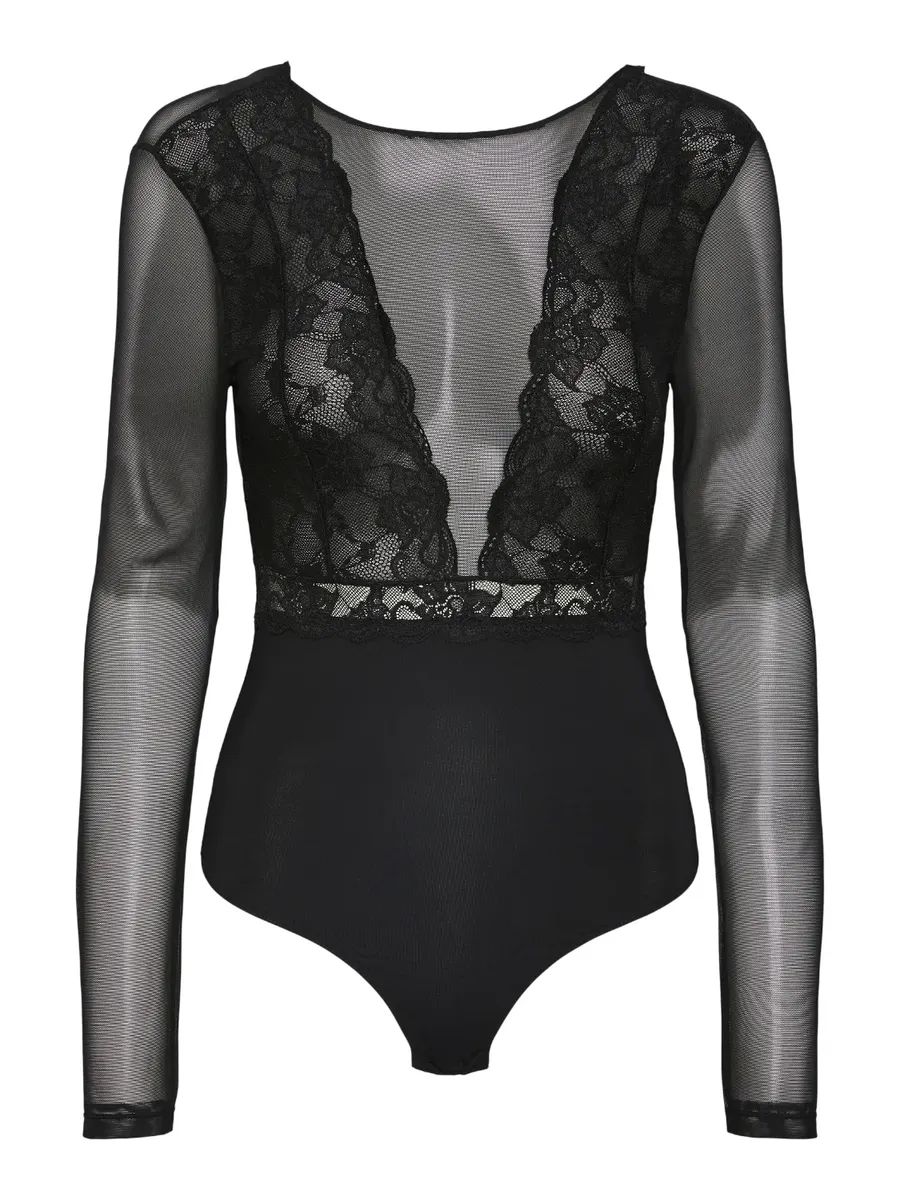 

Части тела "PCSICCA LS BODYSTOCKING NOOS" Pieces, черный