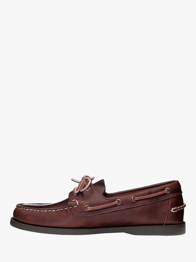 Кожаные лодочные туфли Docksides FGL Sebago, Brown/Brown Gum — фото 2
