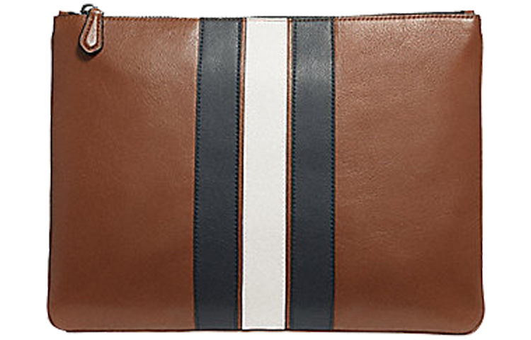 

Кошелек из коровьей кожи большой размер мужской коричневый COACH