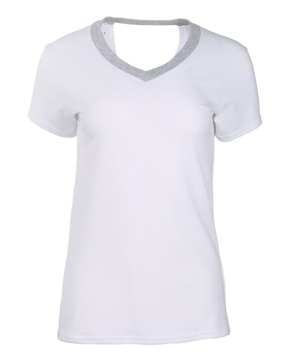 

Женская футболка Bella Crossback Boxercraft, цвет white/ oxford