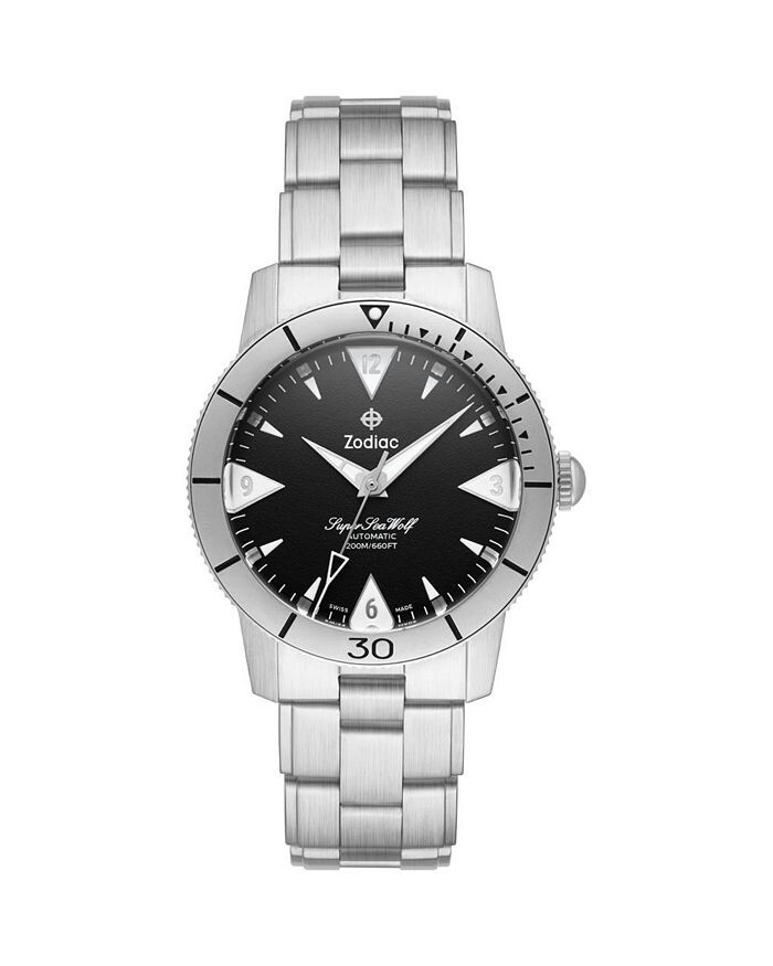 

Часы для дайвинга Zodiac Super Sea Wolf, 39 мм, черный