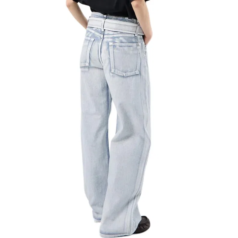Джинсы wide leg Acne Studios, Blue — фото 3