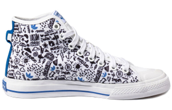 Кроссовки оригиналы nizza hi rf Adidas, белый — фото 2