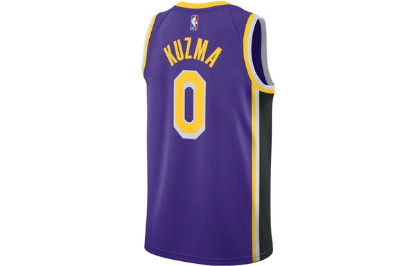Майка Air Jordan NBA Retro Sports Basketball Jersey/Vest Los Angeles Lakers Kuzma 0 Purple, фиолетовый — фото 2