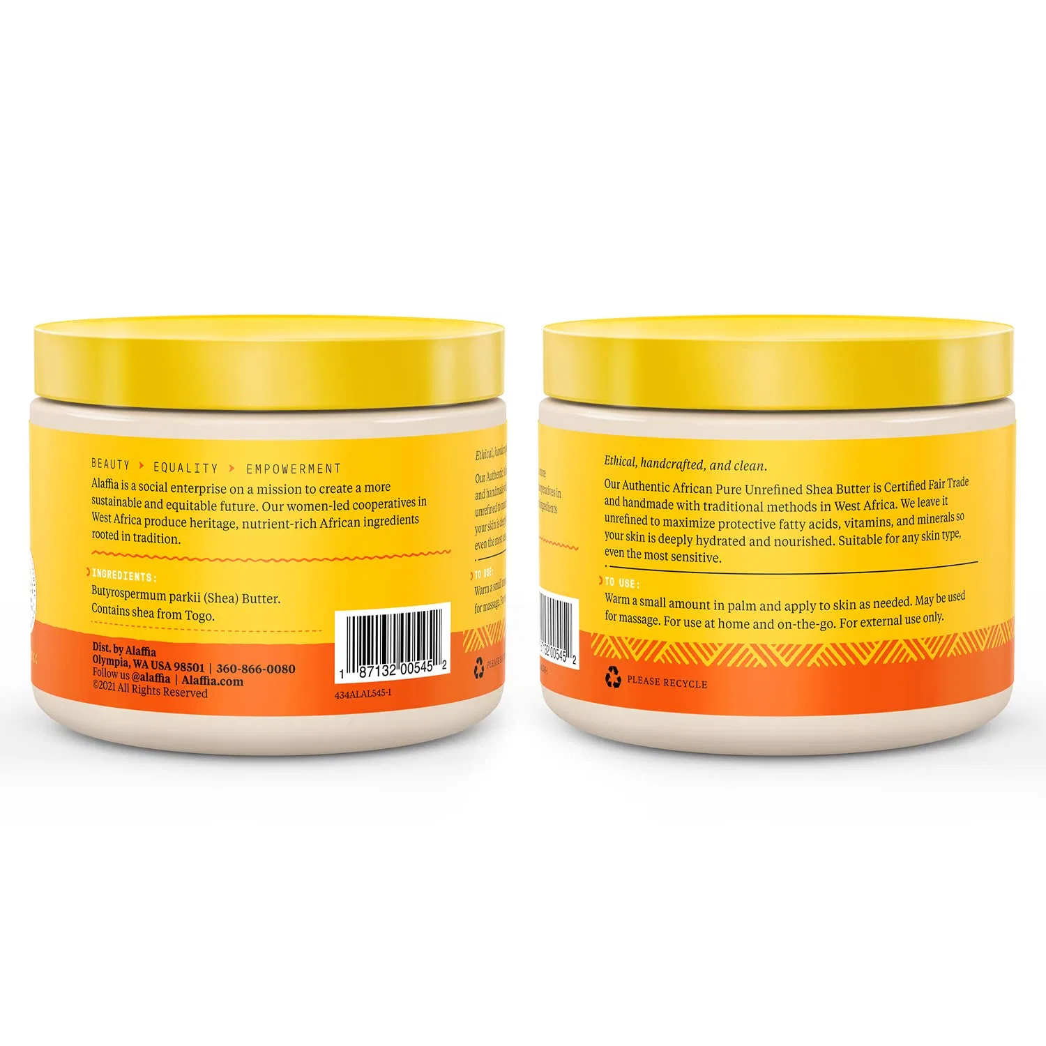 Масло ши Alaffia Everyday Shea Unscented, 325 мл Alaffia — фото 2