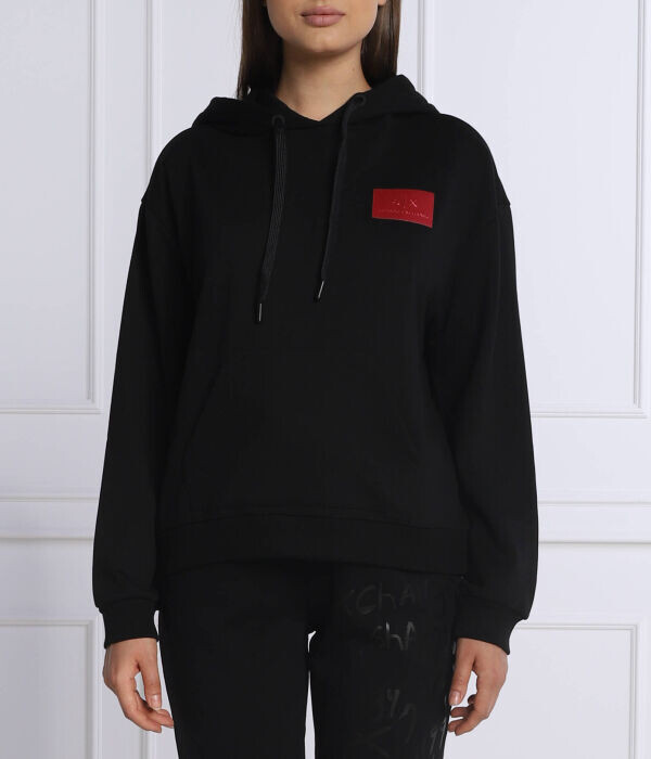 

Толстовка Armani Exchange Regular Fit, черный / красный