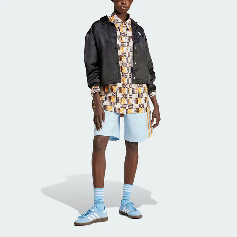 Adidas Originals Шорты женские 80s Casual розовые и голубые — фото 4