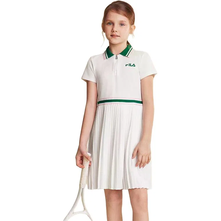 Детское короткое платье FILA, Standard White