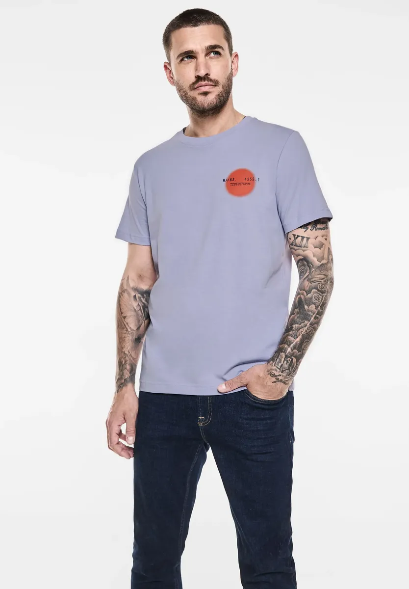 

Футболка STREET ONE MEN из чистого хлопка, фиолетовый