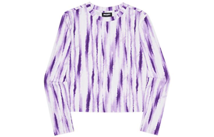 

Футболка женская с длинным рукавом, свободного кроя, прямого силуэта, с круглым вырезом Nerdy, фиолетовый