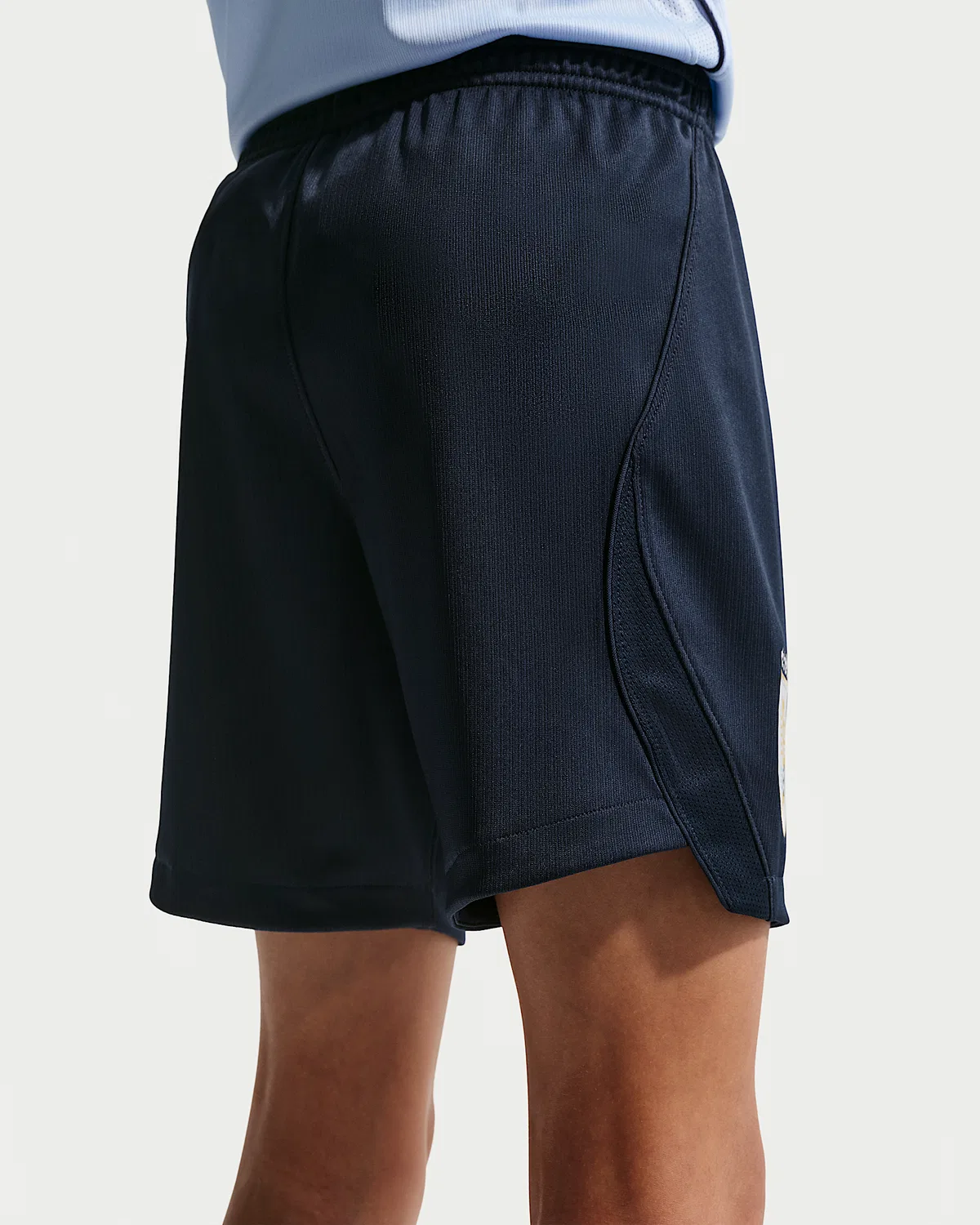 Большие детские шорты Nike Dri-FIT Soccer Replica Uruguay 2026 Stadium Home, Obsidian/Summit White — фото 3