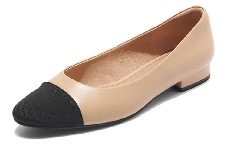 Туфли женские повседневные Women's Casual Shoes Women's Low-Top Pt'Son, цвет Apricot Black — фото 2