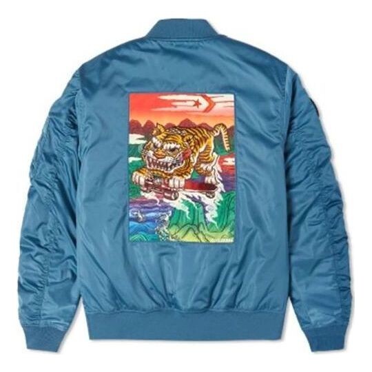 

Куртка cny tiger bomber jacket 'blue multi' Converse, синий
