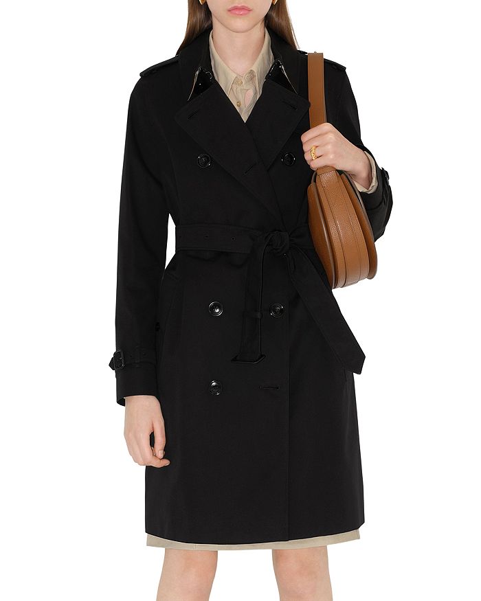 

Пальто средней длины Kensington Heritage Burberry, черный