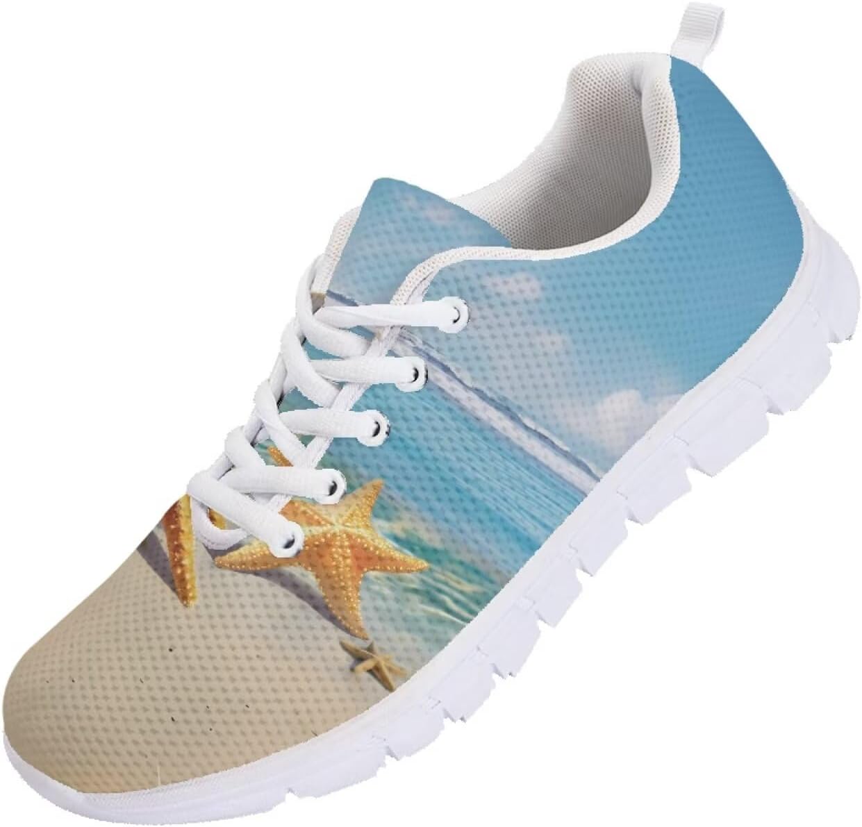 

Мужские кроссовки Funnydude Funny Print для тенниса, спортивные, удобные, дышащие, с сетчатым верхом, Starfish